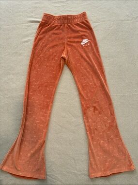 Nike Monarch and White Velour Flare Pants